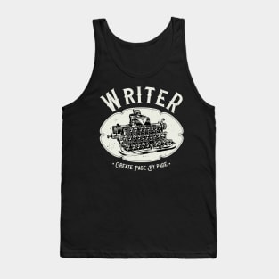 Writer Author Vintage Typewriter Tank Top